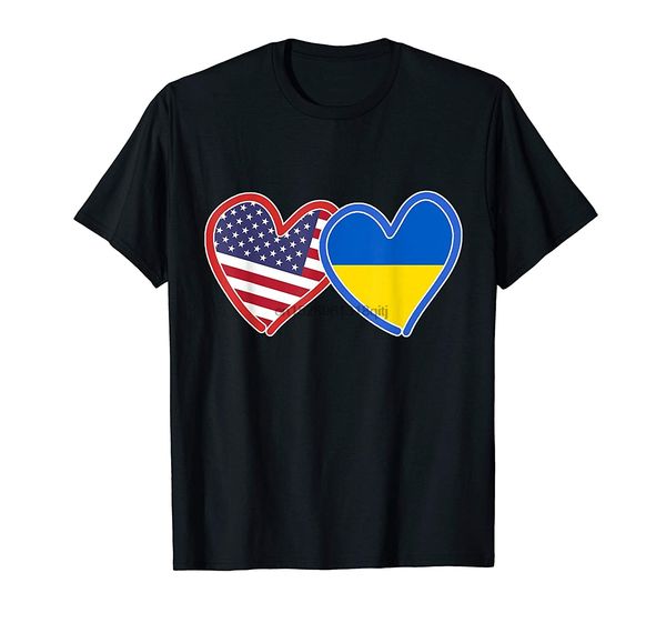 

ukrainian american ukraine america flag t-shirt