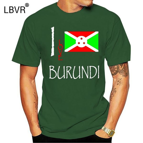 

new brand-clothing t shirts burundi i love culture flag t shirt tees summer fashion