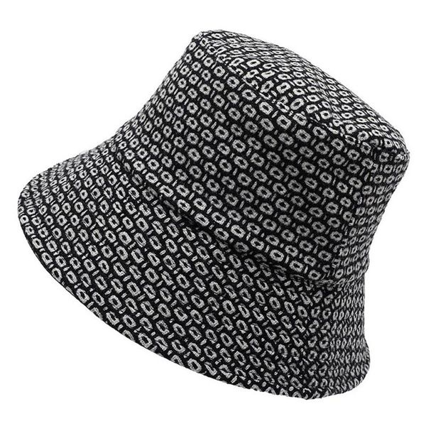 

couple universal fashion wild hat european and american knitted wool hats double-sided warm geometric flower casual cap yl5, Blue;gray