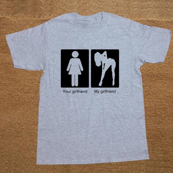 

марка одежды ваш подруга my girlfriend смешная тенниска тенниска мужчины с коротким рукавом футболки лучшие тис camiseta