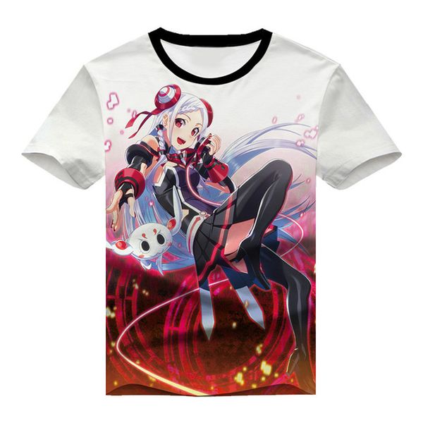 

summer men 3d anime girl sword art online yuuki asuna printed 3d print shirts horror anime harajuku men clothing