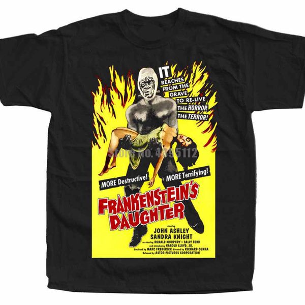 

frankenstein's daughter movie poster man vintage shirts likee shirts mens horror t-shirt shih tzu tshirts fire brigade xkusyg