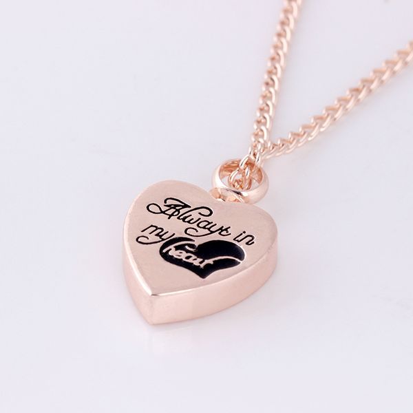 

pendant necklaces mf jewelry ins fashion personality european and american love urn always in my heart necklace, Silver