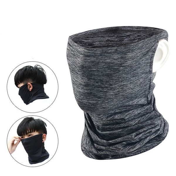 

cycling scarf half face mask cool ice silk headscarf outdoor sports earloop scarf multifunction breathable bicycle anti-uv neck bandana