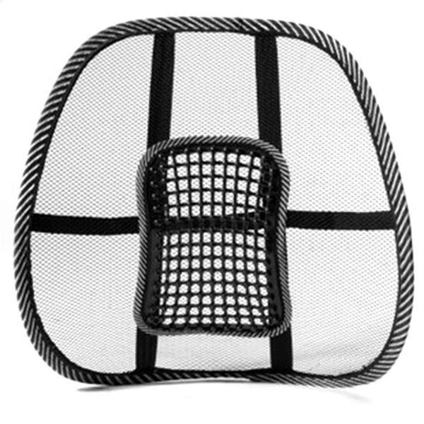 

car seat office chair massage back lumbar support mesh ventilate cushion pad black mesh back lumbar cushion for car driver