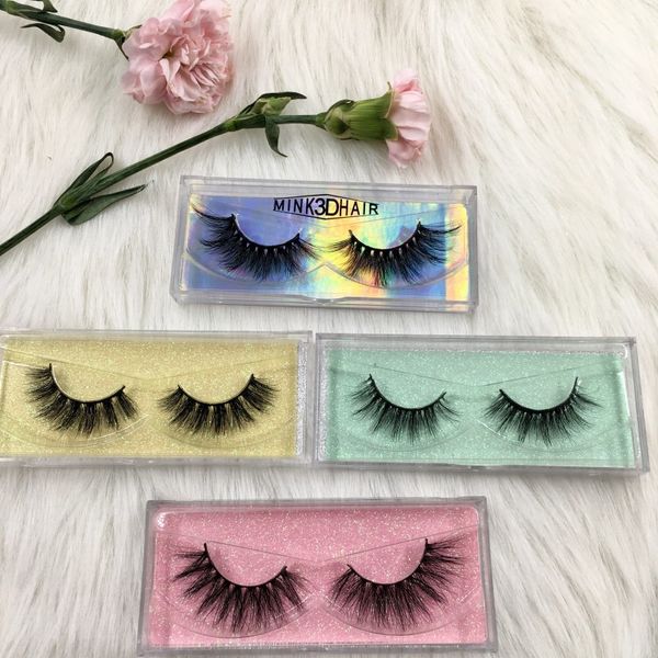 

false eyelashes 6pairs/lot 100% hand made lashes 3d mink eyelash packaging