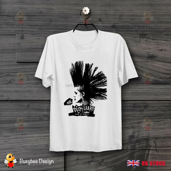

mohawk the distillers city of angels punk rock music vintage t shirt b530