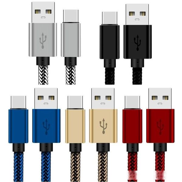 

type c cable micro braided fabric alloy usb cable wire for samsung s6 s7 edge s8 note 8 htc lg android phone