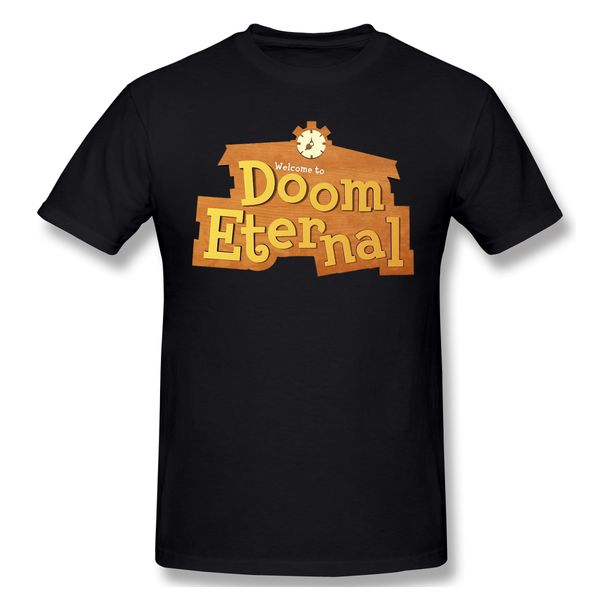 

doom eternal animal crossing t-shirt men basic tee shirt funny design doom streetwear print homme ing