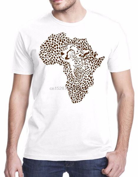 

customize tee shirts 2019 summer men fashion short sleeve t shirts plus size cheetah africa t shirts print brand clothing