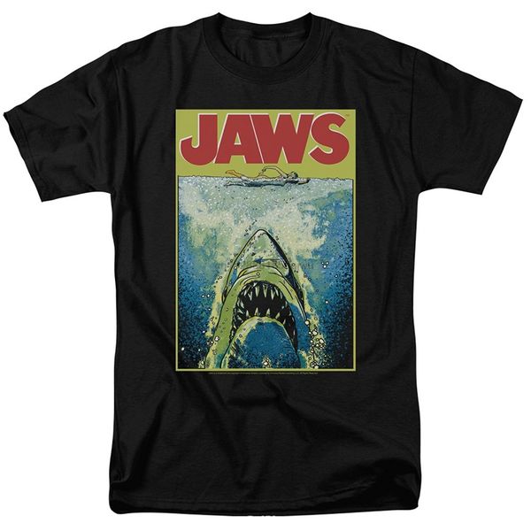 

trevco jaws movie poster retro vintage classic universal studios mens graphic tee t-shirt 100 % cotton tee shirts for men