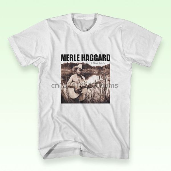

музыка страна if i could fly только мерл хаггард white мужская футболка regular