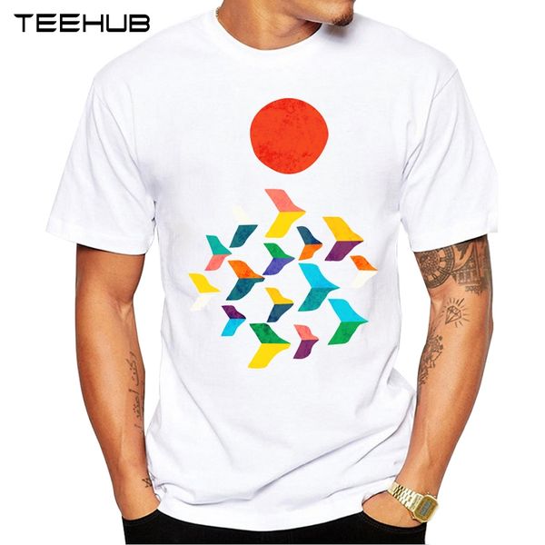 

2019 teehub new men's fashio journey to the westn design t-shirt short sleeve o-neck cool hipster tee