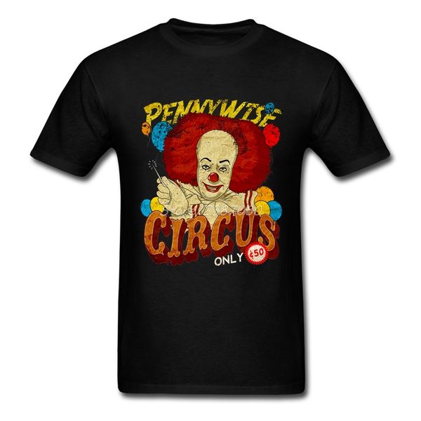 

circus pennywise clown t shirt cotton crewneck short sleeve movie it men t shirt new style streetwear plus size t shirts
