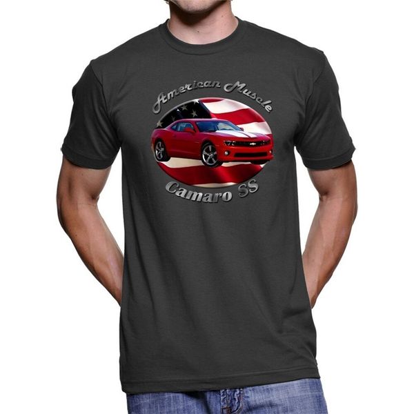 

chevy camaro ss american muscle men`s dark t-shirt loose size ajax tee shirt