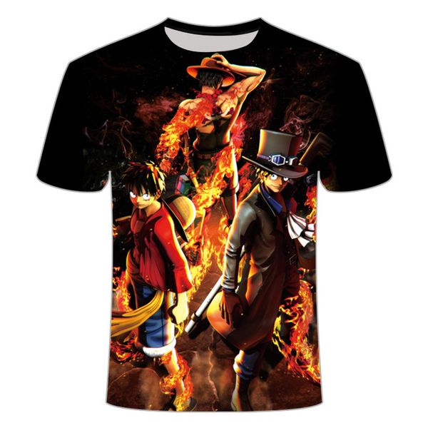 

one piece japanese anime men luffy clothing printed 3d print shirts harajuku funny funny men clothing