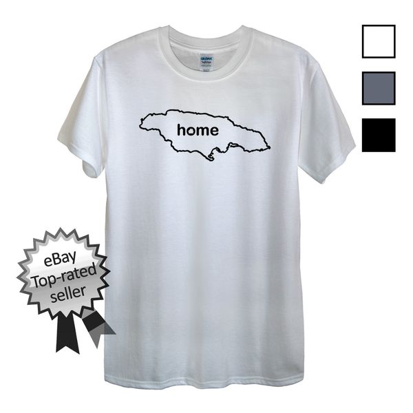 

простой с коротким рукавом хлопок t-shirt ямайки home t-shirt найти свой собственный страна мужчин или женщин в ямайский регги партии o-обра