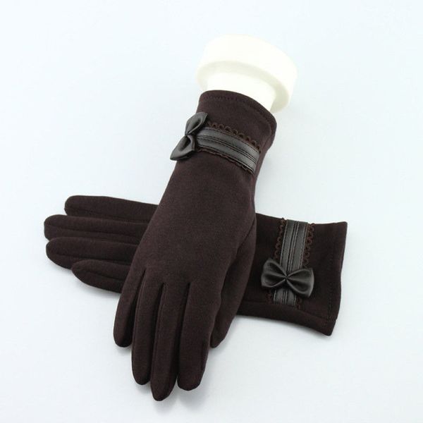 

five fingers gloves hirigin warm women winter touch screen mittens cute driving fashion outwear, Blue;gray