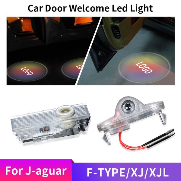 

2x car door welcome light led lamp laser ghost shadow projector logo light for j-aguar xj/xjl f-type car styling accessories