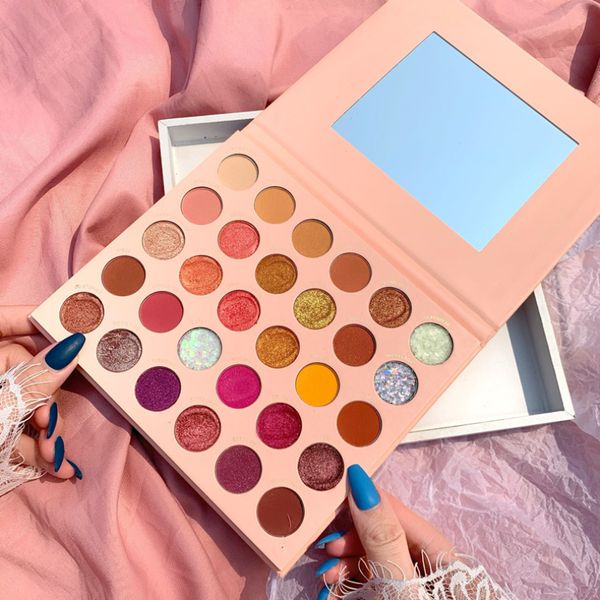 

30 color profession glitter eyeshadow palette long lasting highlighter matte shimmer makeup eyeshadow cosmetics dropship tslm1