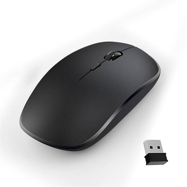 

rechargeable mini wireless silent 4 buttons computer mouse 2400dpi for lapcomputer deskpc mute mice