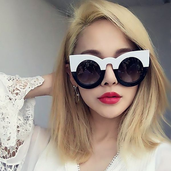 

sunglasses cat eye women eyewear shades eyeglasses designer vintage cateye sun glasses woman female anti-uv gafas de sol uv400, White;black