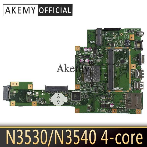 

new akemy x553ma lapmotherboard for asus x553ma x553m a553ma d553m f553ma k553m test original mainboard n3530/n3540 4-core