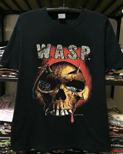 

new - wasp vtg 1984 tour shirt slayer venom kiss ratt crue dokken reprint