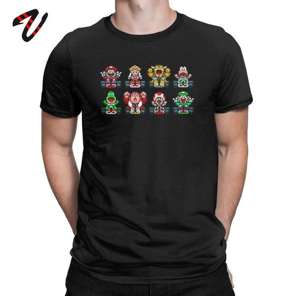 

super mario kart t-shirt men vintage game tshirt pure cotton tee shirt latest design short sleeve t shirts gift idea cloth