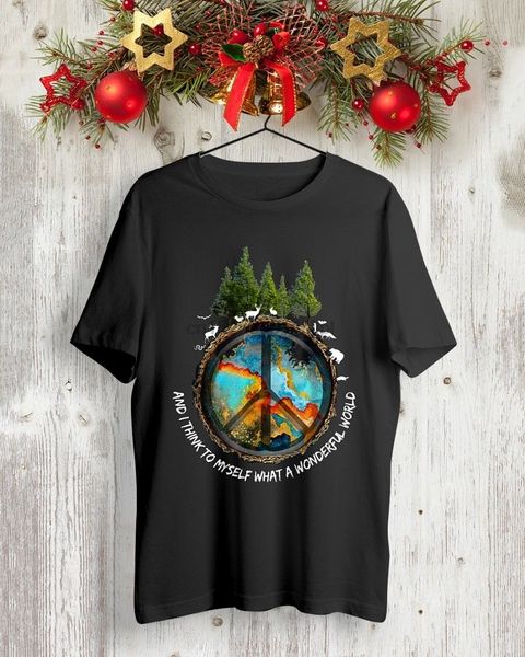 

and i think to myself what a wonderful world classic t shirt men's black