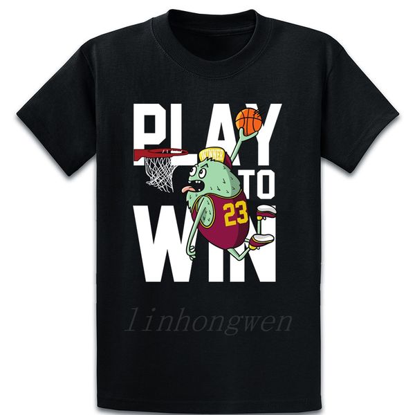 

playing to win basketball t shirt outfit funny casual round collar designer cotton spring kawaii loose shirt