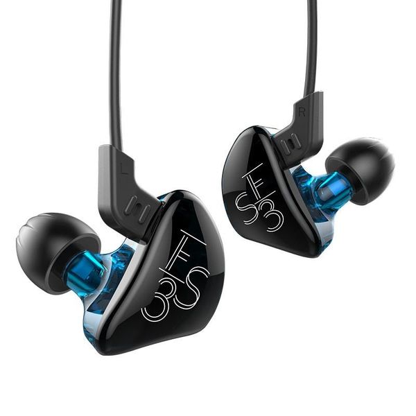 

kz es3 earphone hifi stereo sport headset hybrid dynamic and balanced armature earphone in ear earbuds with mic for samsung galaxy s9
