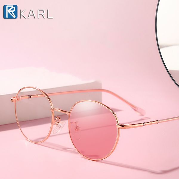 

blue light blocking glasses female pchromic sunglasses round sun glasses women computer anti-radiation myopia eyeglasses, White;black