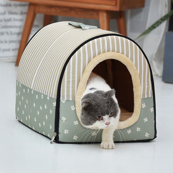 

держите теплый дом собаки питомник nest с mat складной pet dog bed cat bed домом для малых средней собаки открытого путешествия pet сумки