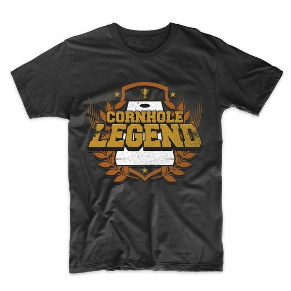 

men's cornhole shirt - cornhole legend funny cornhole tournament t-shirt harajuku hip hop tee shirt