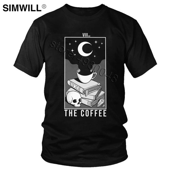 

the coffee t shirt men eco cotton skull tshirts short sleeve o neck t-shirts graphic tee big size leisure gift