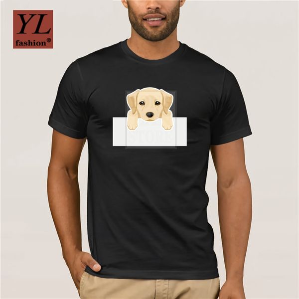 

casual fashion t shirt men s cotton short sleeve cute labrador retriever puppy quality male tshirt
