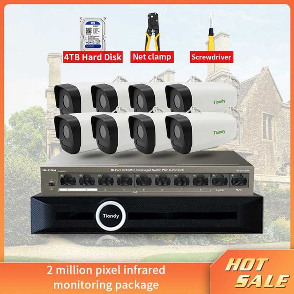 

systems glvision h.265 8ch 2mp poe nvr kit outdoor security system 1080p audio feedback ip camera surveillance set