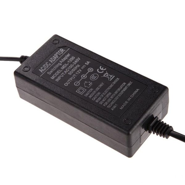 

mdl-1250 ac 110v 100-240v converter adapter dc 5.5 x 2.5mm 5.5mmx2.5 12v 5a 5000ma charger eu/us plug for led strips lcd display