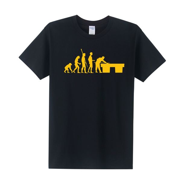 

evolution snooker t shirt funny printed evolution t-shirts men short sleeve cotton t-shirt boy tee ot-087