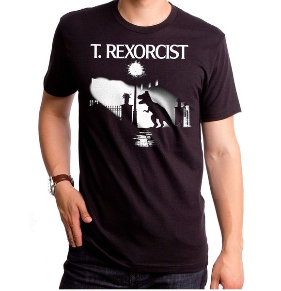

new t-rex dinosaur t rexorcist like exorcist movie poster t-shirt s m l xl 2xl