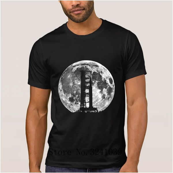 

la maxpa casual saturn v rocket apollo 11 t shirt cartoon 2019 saturn v rocket moon men t shirt big sizes tee shirt man