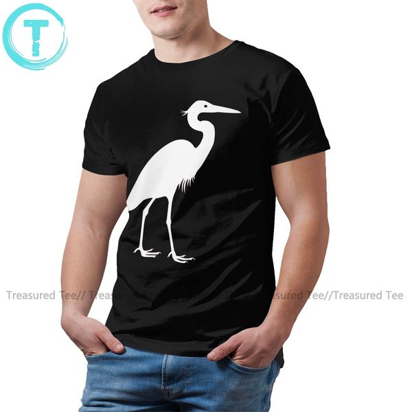 

heron t shirt great blue heron white t-shirt plus size streetwear tee shirt printed short sleeve cotton tshirt