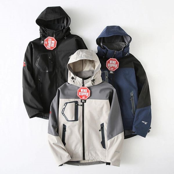 

2020ss, the new autumn edition for both men and women of the same style couple windbreaker, sports hooded blazer jacket, Black;brown