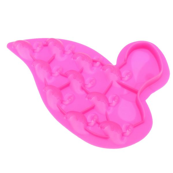 

flamingo silicone mold chocolate cake mould ice cube tray diy