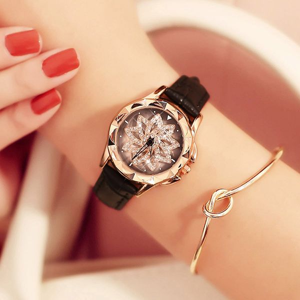 

time to run women's watch marshall waterproof watch fashion atmospheric quartz, Slivery;brown