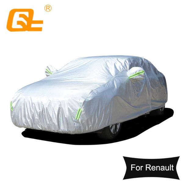

winter car covers add cotton outdoor sun uv protection dust rain snow protective for clio captur kadjar silver