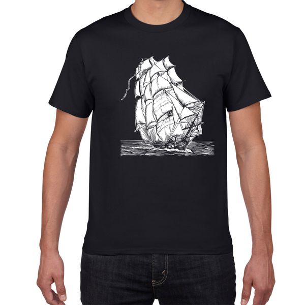 

мужские футболки 2018 printed судно с коротким рукавом tshirts summer hip hop casual cotton топы тис streetwear мужские футболки