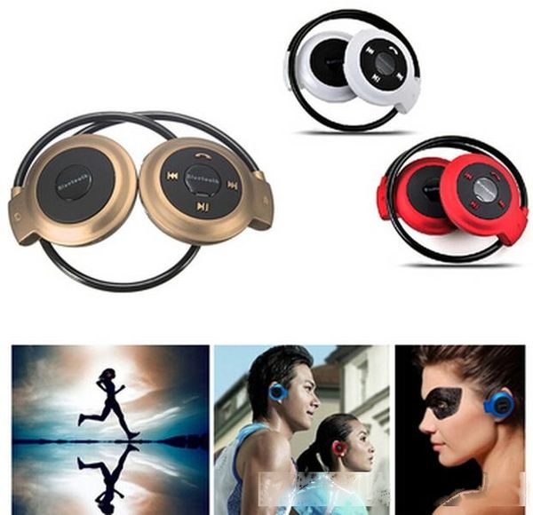 

mini 503 sports neckband elastic folded stereo wireless bluetooth 4.0 earphone headphones for iphone samsung mobile phone retail