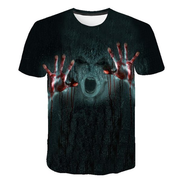 

the clown joker face male clown short sleeved 3d print shirts oversized hentai aesthetic men clothing